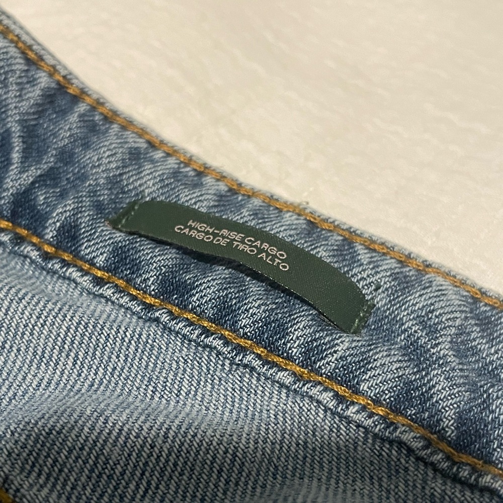 Wide Leg Cargo Jeans | Blue - Picture 6 of 9